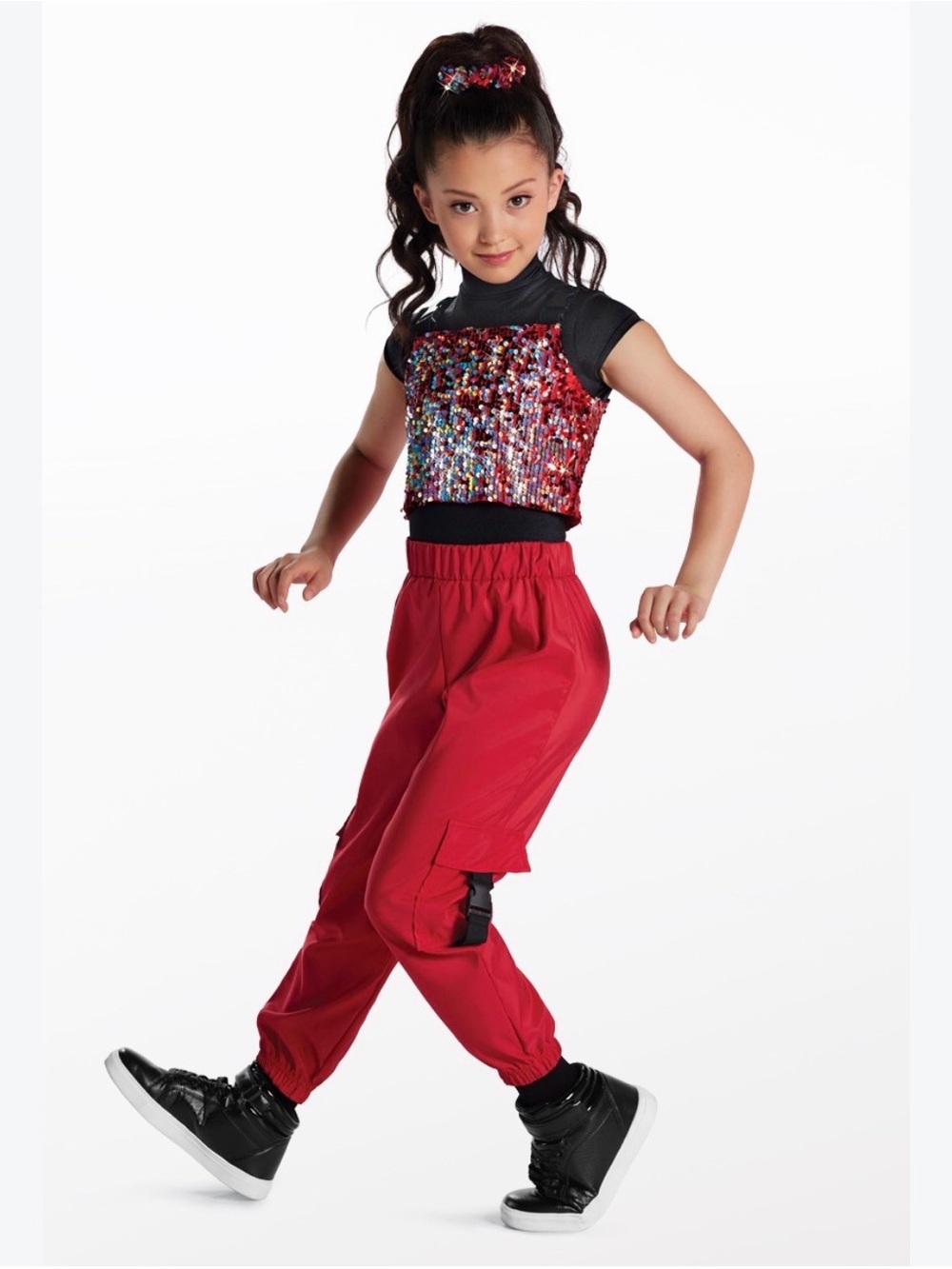 Weissman Baby 15476 Red Sequin Hip Hop Dance Costume SC